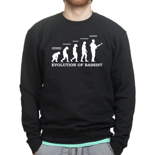 Evolution of Bassist Bass Guitar Sweatshirt