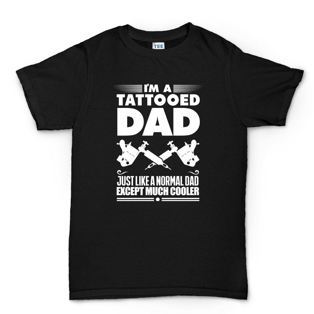 Tattoo Dad Father's Day Birthday Gift Mens T shirt Tee Top T-shirt - R743