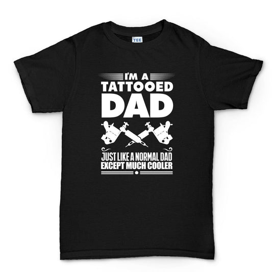 Tattoo Dad Father's Day Birthday Gift Mens T shirt Tee Top T-shirt - R743