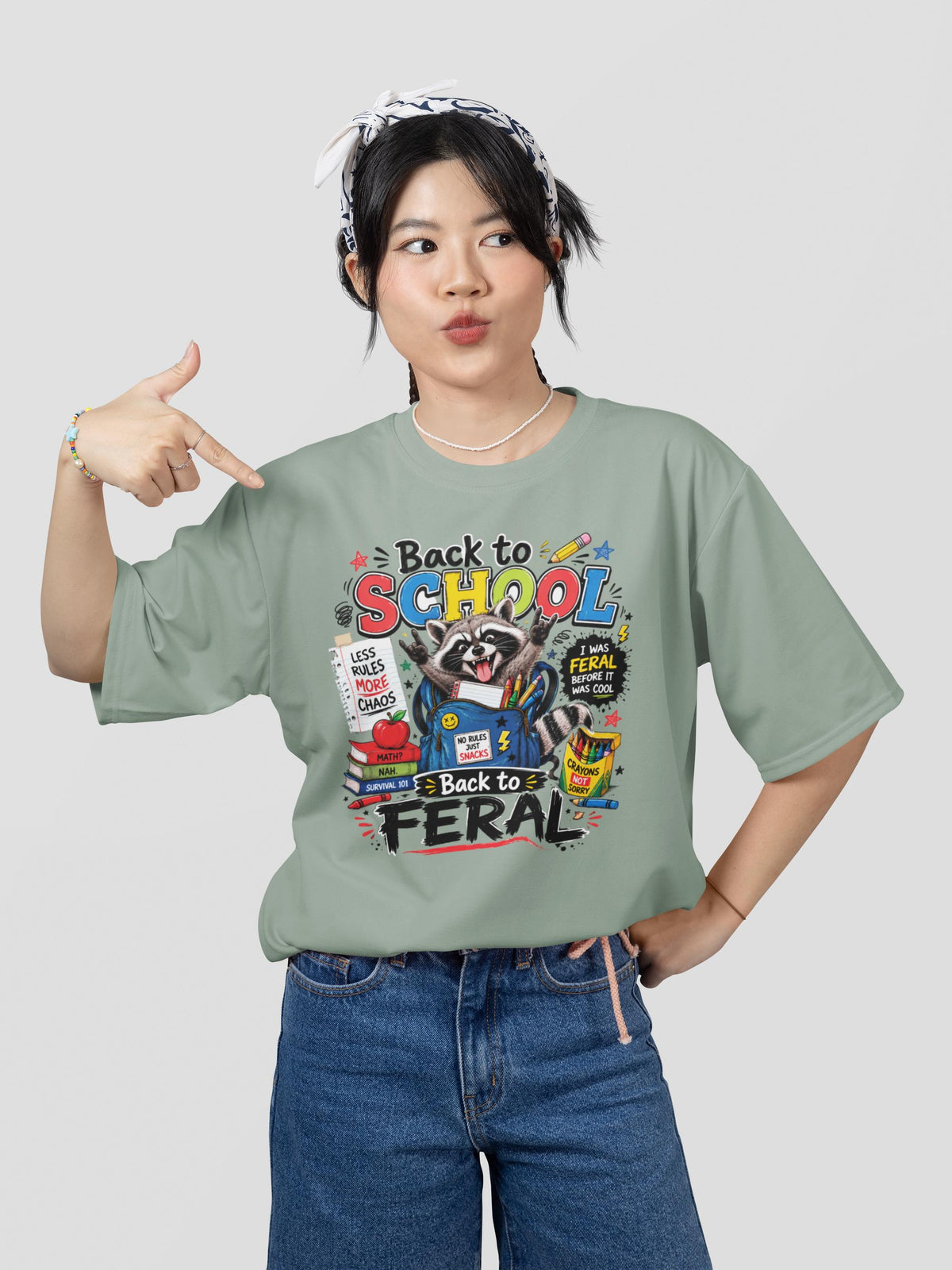 Back To School Shirt | Feral Raccoon Funny Hoodie | Kids Chaos Gift Idea
