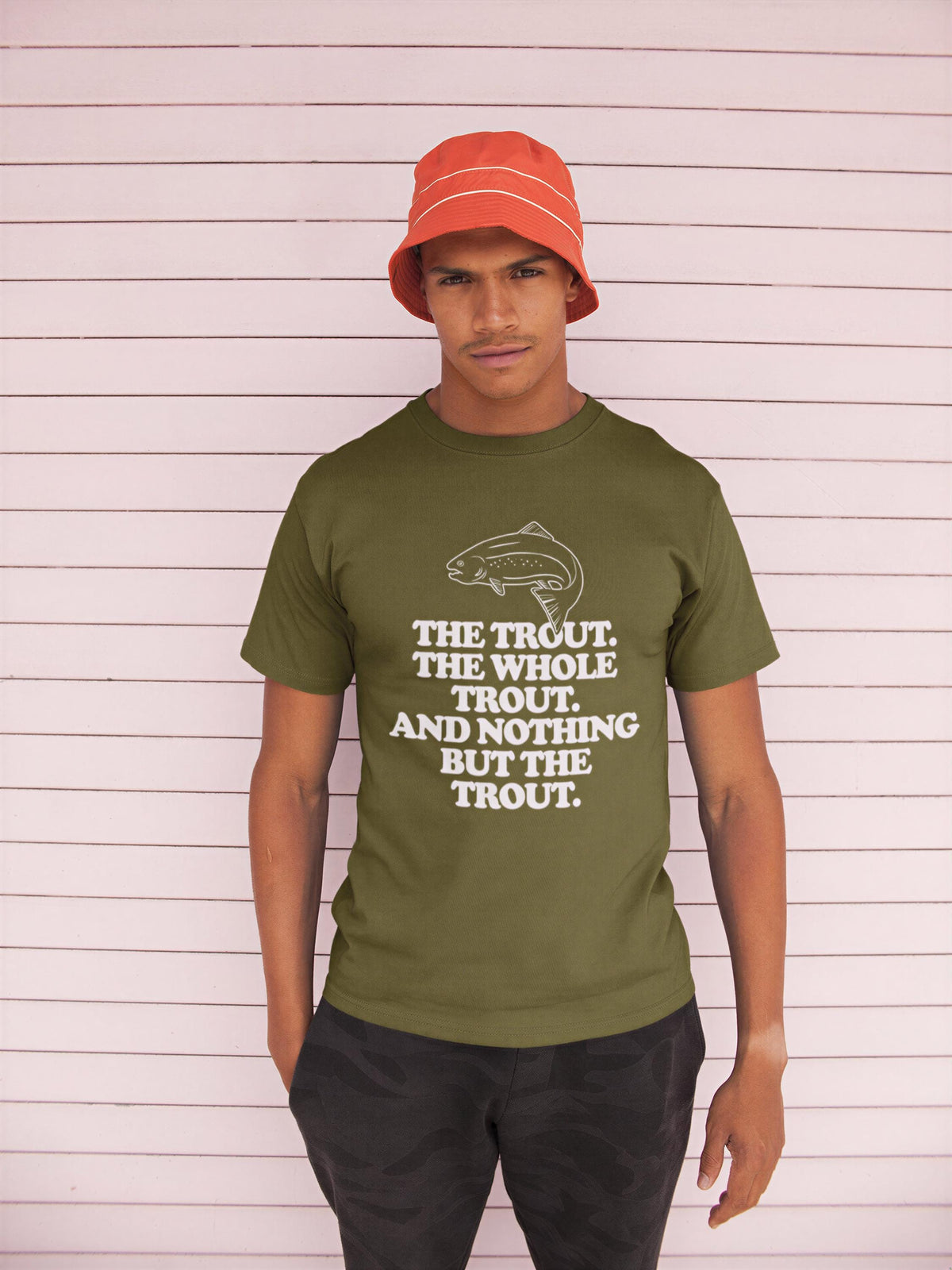 Funny Fishing T-Shirt: Humorous Trout Design for Anglers, Comfort Colors® Fishermen Gift Tee
