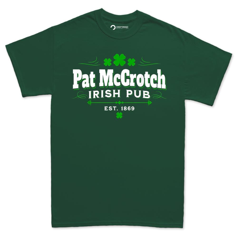 Funny Irish St. Patricks Shirt, Pat McCrotch Humor Tee