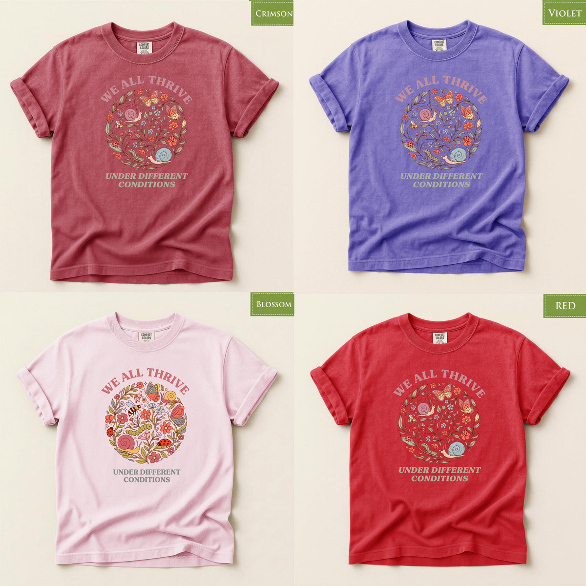 Comfort Colors® We All Thrive Shirt, Back to School  Special Education SPED Teacher Gift