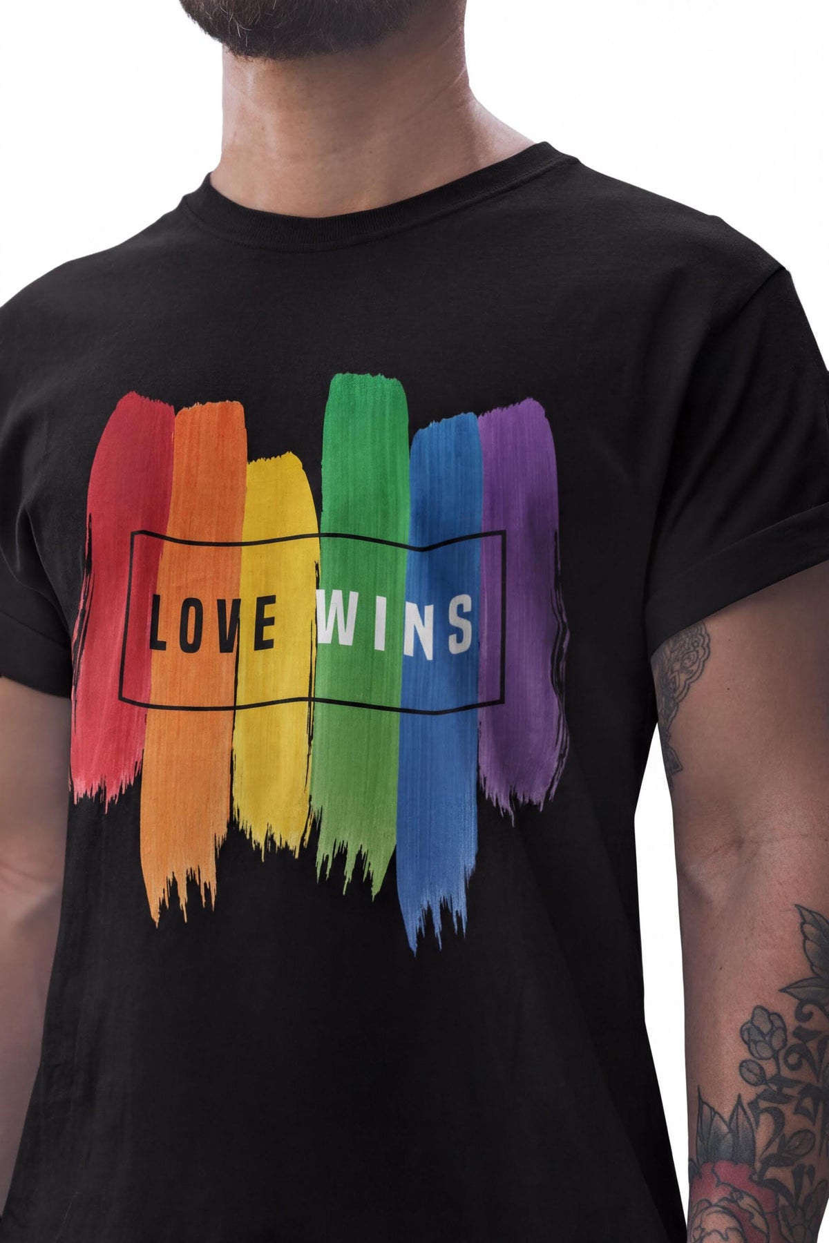 Comfort Colors® Love Wins LGBTQIA2+ Shirt, Rainbow Flag Pride Proud Tee, Gay Rights Top
