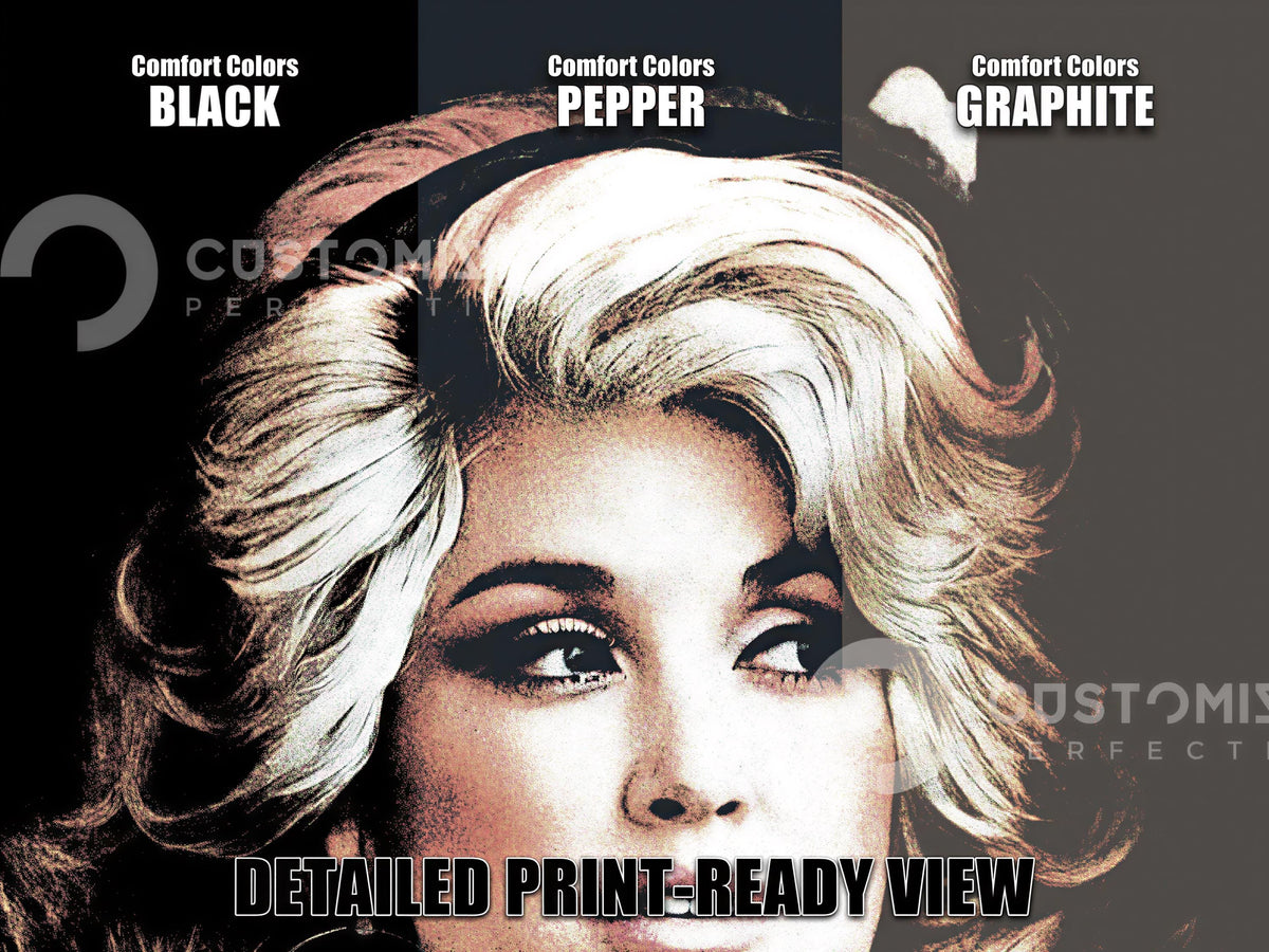 Comfort Colors® Retro Dolly Parton Signature Tee, Dolly Parton Photo Shirt, Classic Country Music Icon TShirt, Country Legend Keepsake Gift