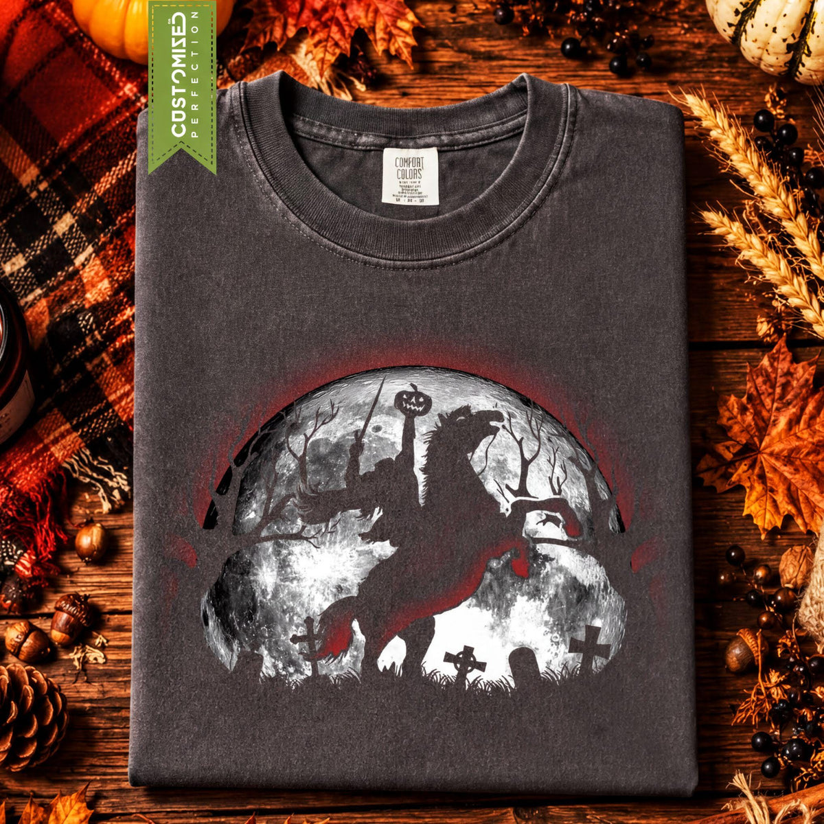 Comfort Colors® Halloween Costume Top, Trick Or Treat Tee, Headless Horseman T-shirt