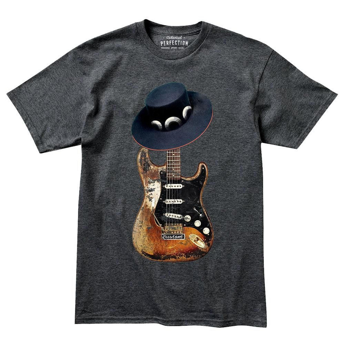 Stevie Ray SRV T-Shirt, Guitar Player Gift, Vaughan Tribute Number One Design, 1959 American Standard Blues Music Tee