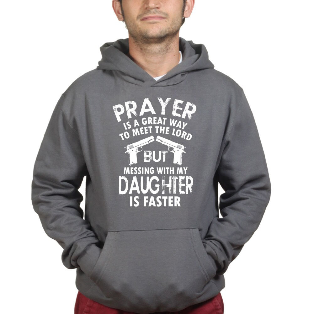 Mess With My Daughter Meet The Lord 1911 Gun Fathers Day Hoodie - R353