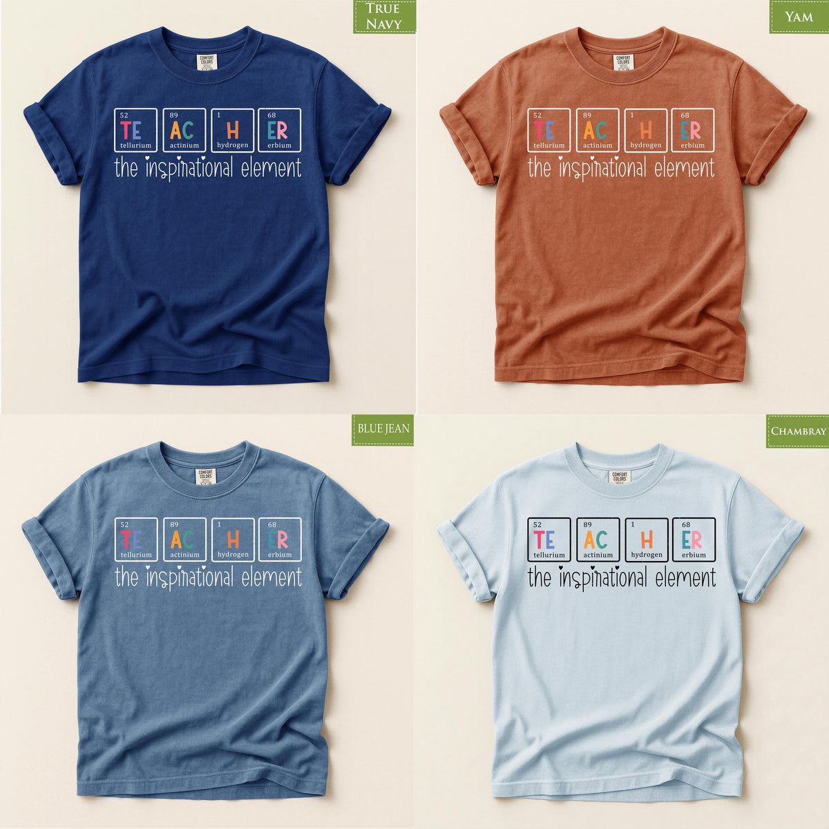 Comfort Colors® Teacher Shirt | Periodic Table Science Tee | Cute Inspirational Gift Idea
