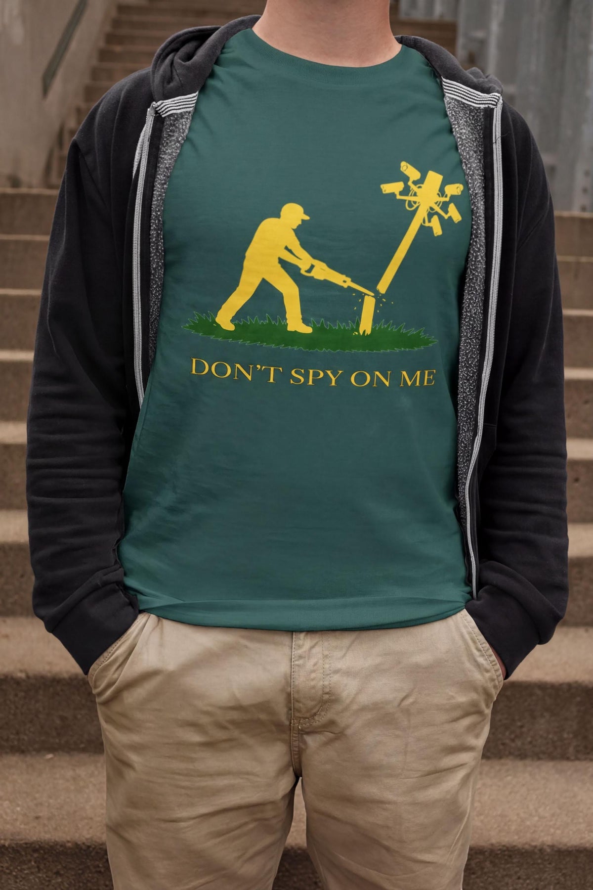 Comfort Colors® Flock Camera Shirt, Dont Spy on Me Tee, Anti Surveillance Political Tshirt