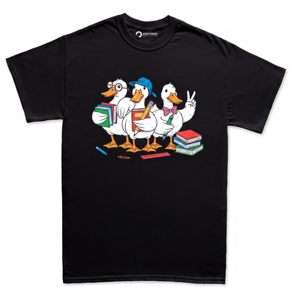 Geese Ducks Back to School T-Shirt, Cute Teacher Student Gift, First Day Classroom BTS Tee