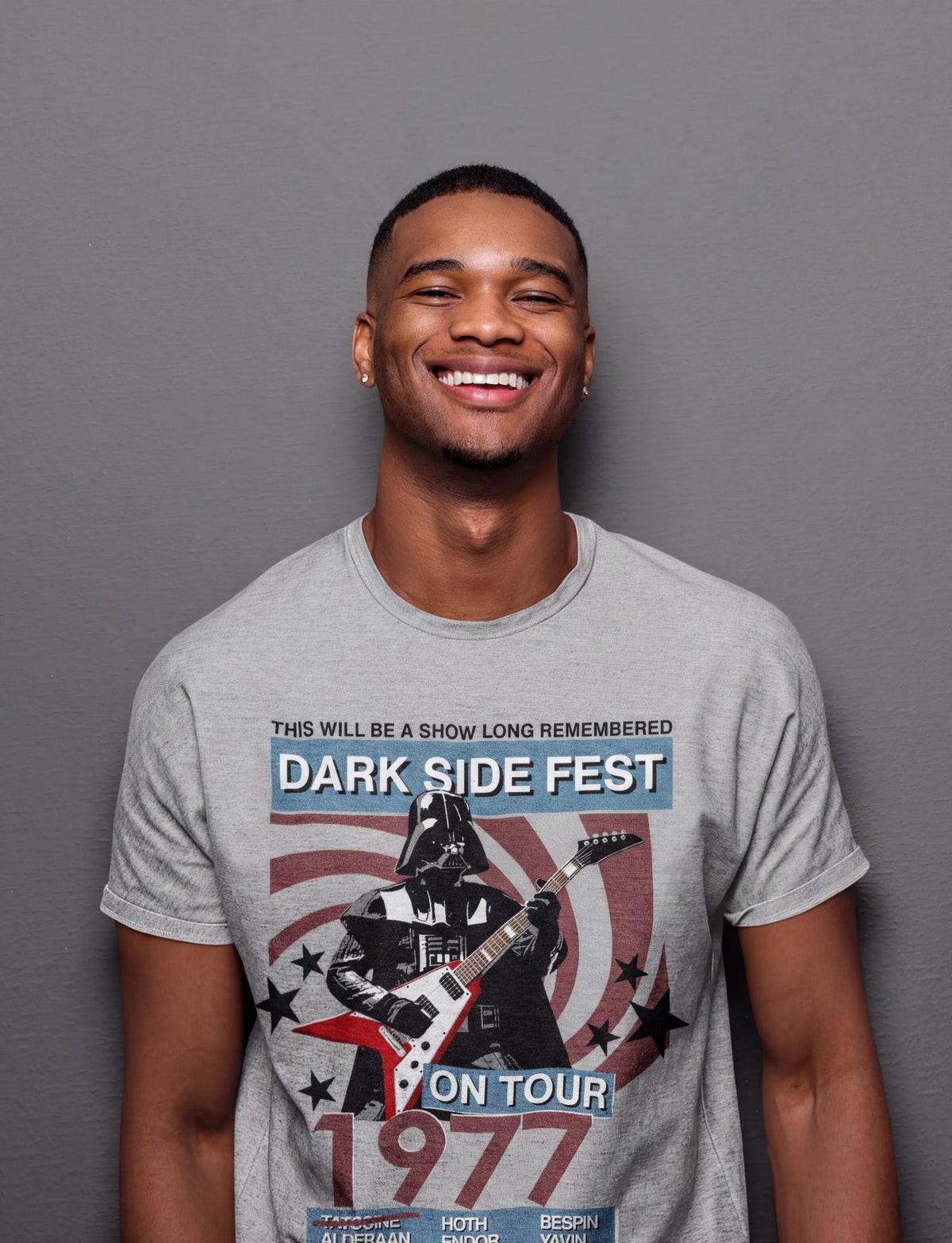 Funny Darth Playing Guitar T-shirt, Tatooine Music Fest Tee