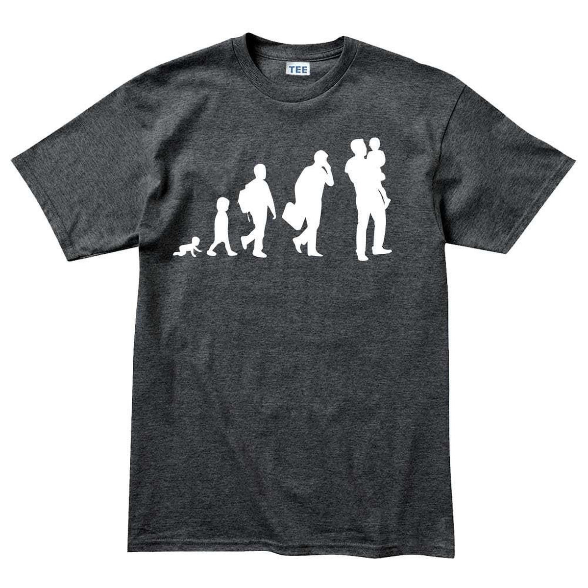 Evolution Of Dad Father's Day Gift for Daddy Birthday Mens T shirt Tee Top T-shirt - R1981