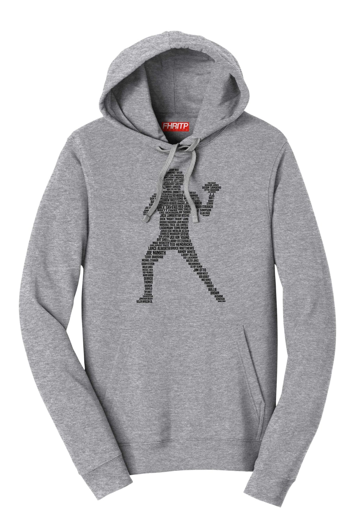 American Football Player Grid Iron Legends Tribute Hoodie