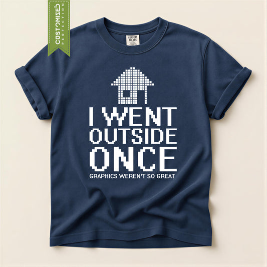 Comfort Colors® Funny Gaming T-shirt, Outside Graphics Not So Great Gamer Tee