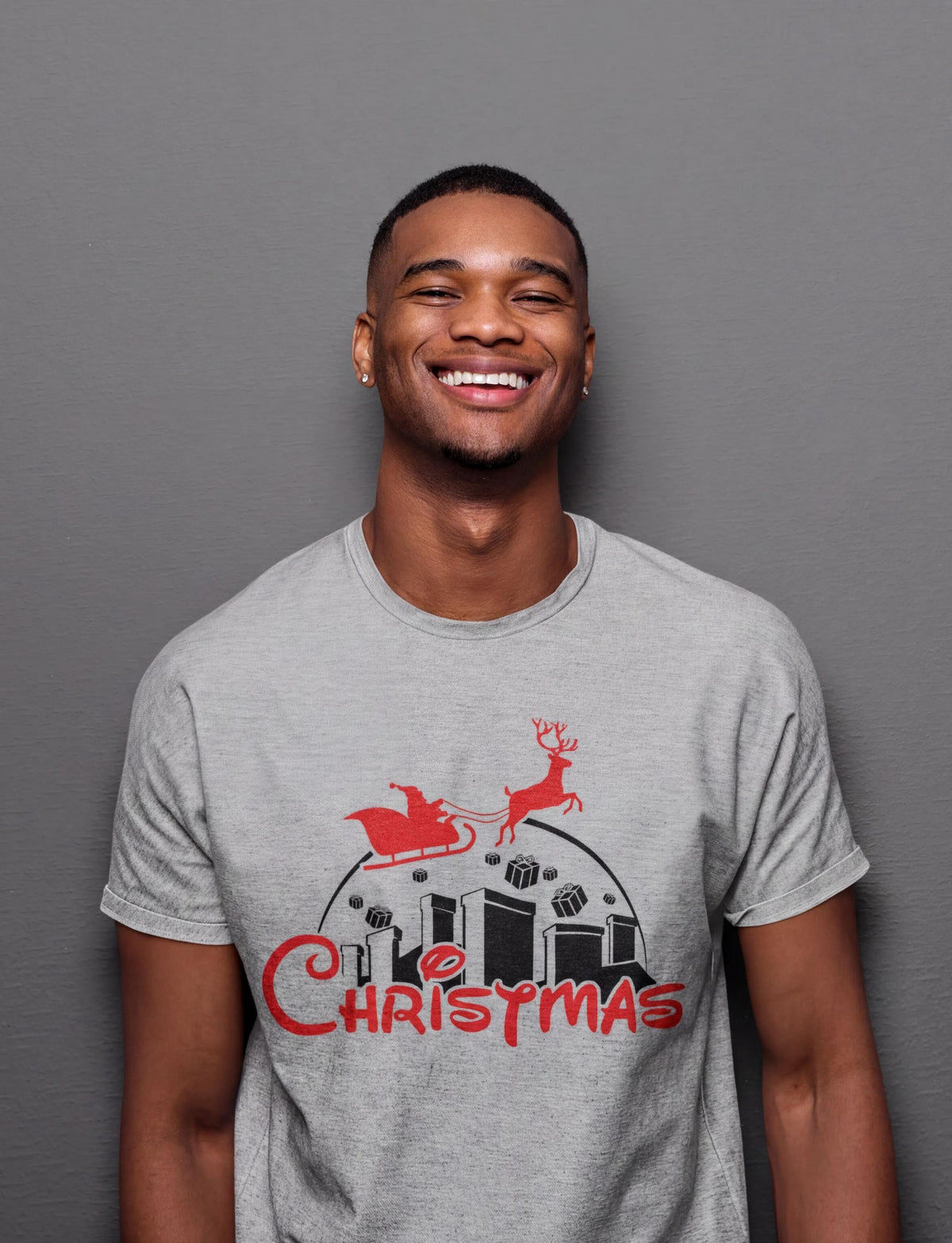 Comfort Colors® Christmas in the City Shirt, Santa Sleigh Holiday Tee, Retro Christmas Graphic, Festive Winter Gift