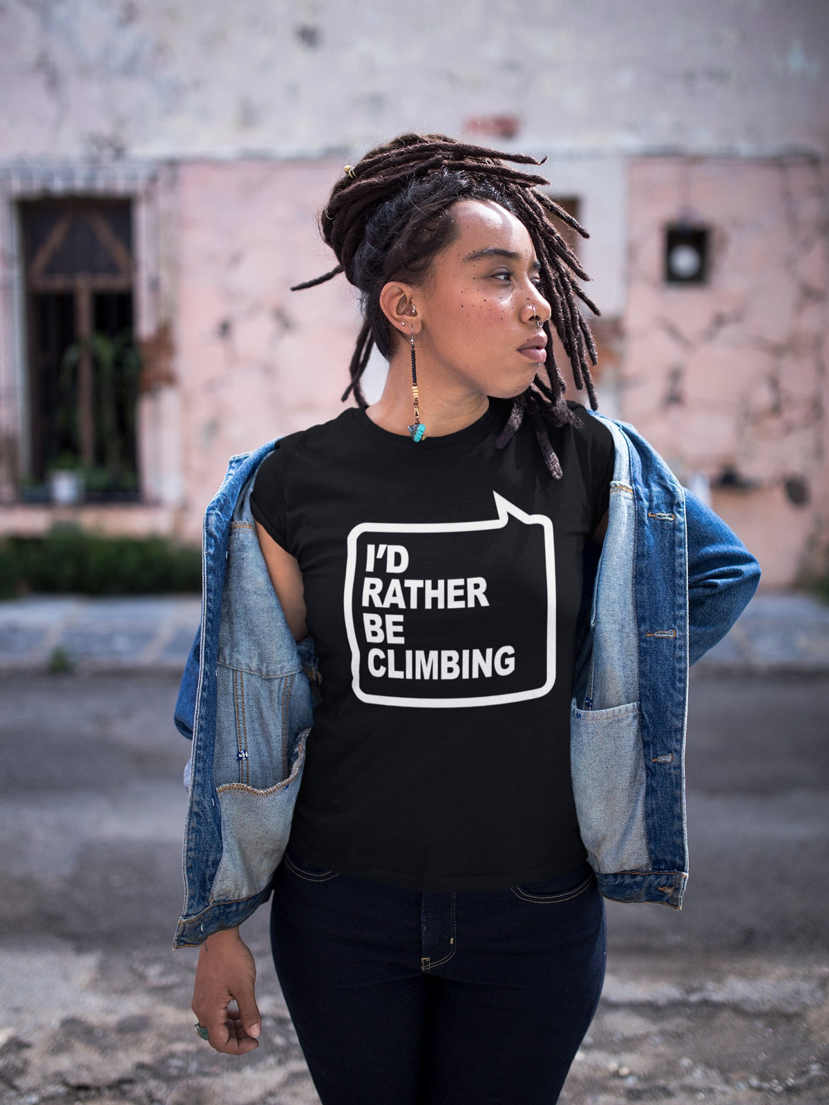 I'd Rather Be Climbing Ladies T-shirt, Adventure Gift