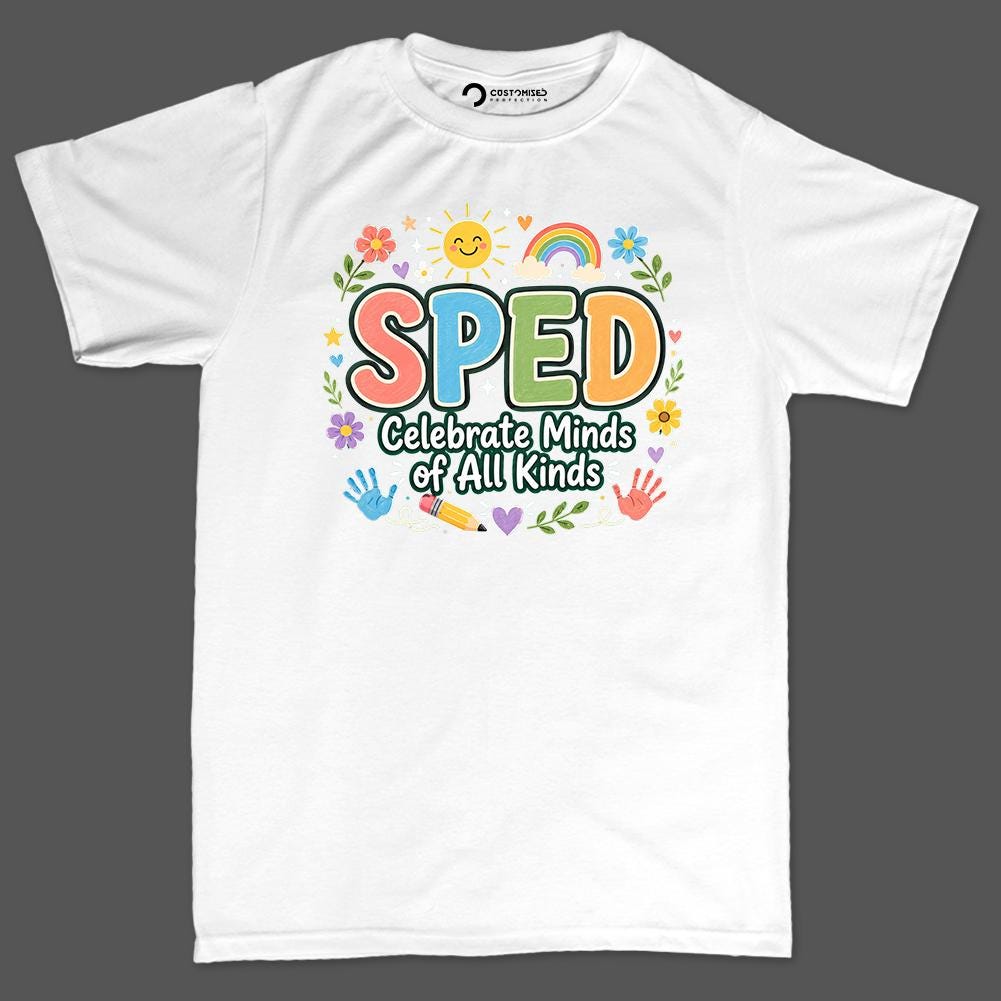 SPED Shirt | Celebrate Minds Retro Hoodie | Cute Special Education Gift
