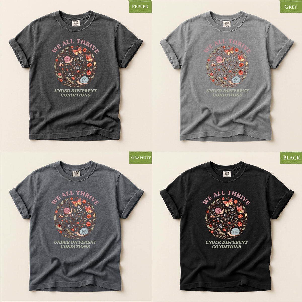 Comfort Colors® We All Thrive Shirt, Back to School  Special Education SPED Teacher Gift