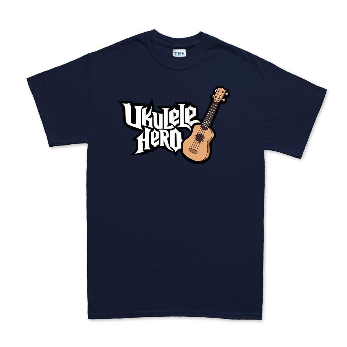 Ukulele Hero Funny Spoof Guitarist Tshirt Tee Top T-shirt
