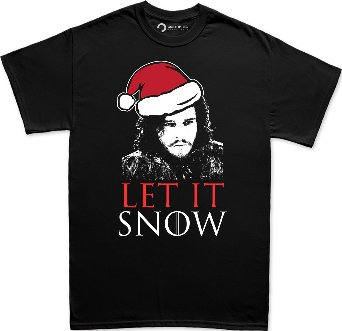 GOT Jon Snow T-shirt, Let It Snow Christmas Shirt, Funny Christmas Holiday Shirt, Family Christmas Gift Shirt, Game of Throne