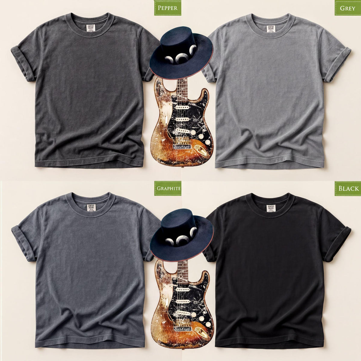 Comfort Colors® Stevie Ray SRV T-Shirt, Vaughan No. 1 Guitar Tee, Blues Music Gift