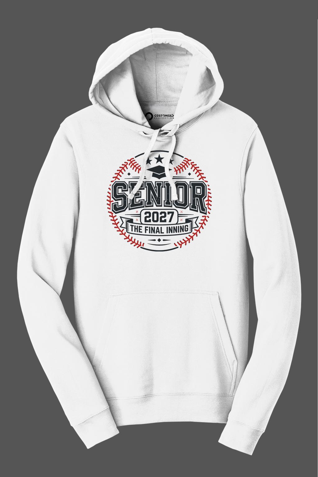 Senior 2027 Shirt | Baseball Final Inning Hoodie | Class Of 2027 Grad Gift