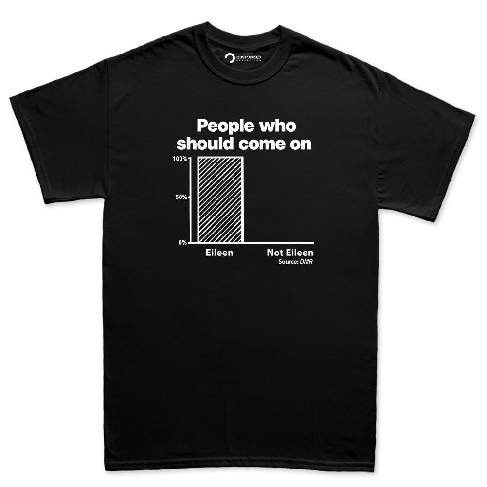 Funny 80s Music Shirt, DMR Eileen Not Eileen Tee, Sarcastic Music Meme Top