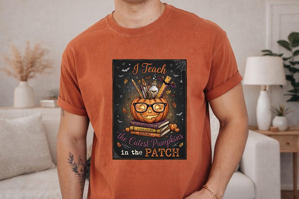 Comfort Colors® Halloween Teacher Shirt, Back to School top, I Teach the Cutest Pumpkins in the Patch, Fall Teacher Tee