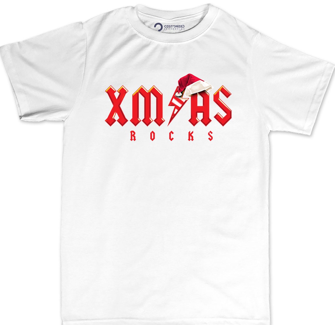 Funny Christmas Rock T shirts for Men, Funny Holiday Shirt, Family Christmas Gift Shirt, Funny Christmas Tee, Xmas Rocks Men's T Shirt