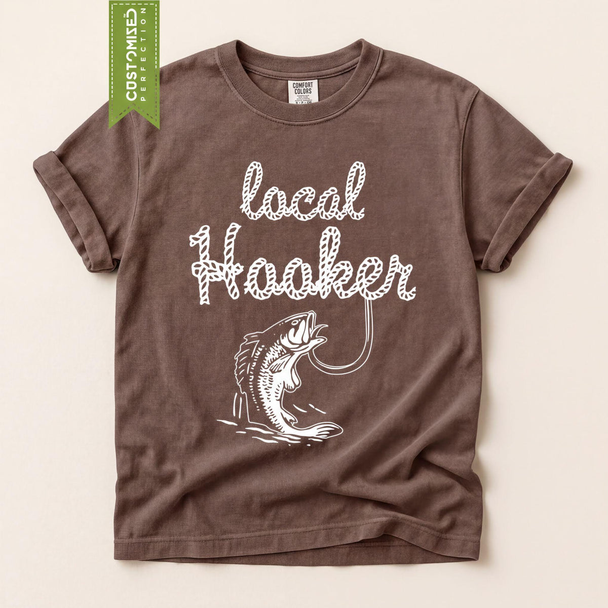 Comfort Colors® Local Hooker Fishing Shirt, Funny TShirt for Anglers, Fly Fisherman Top