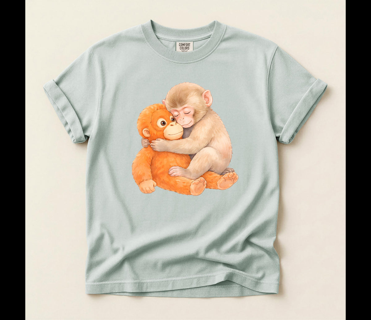 Monkey Punch Comfort Colors® T-Shirt, Emotional Support Tee, Japanese Macaque