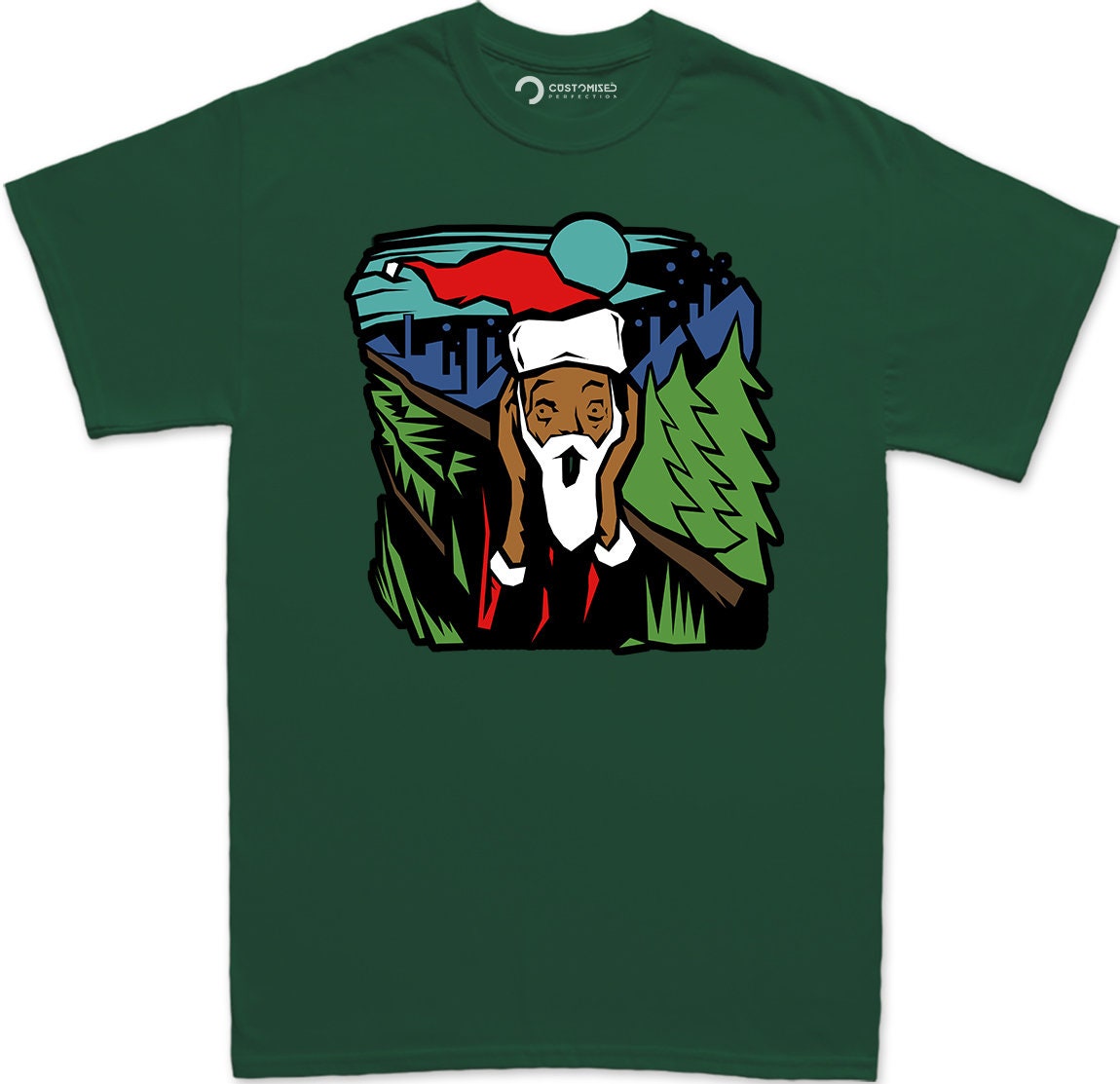 Funny Santa Christmas Shirt, Christmas Shirt Gift, Family Christmas Santa T shirt, Funny Santa Screaming Shirt, Edvard Munch Parody
