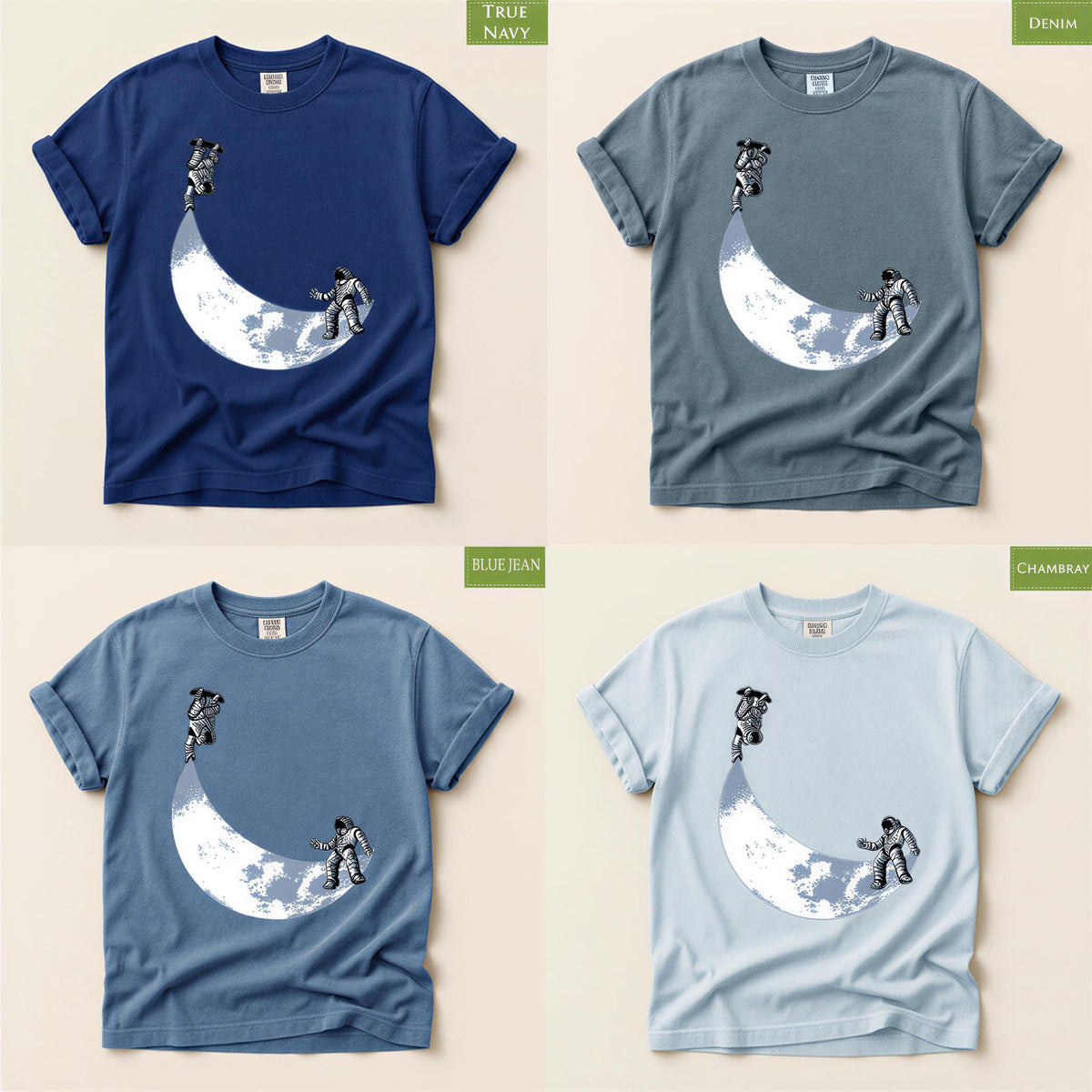 Comfort Colors® Moon Skater Astronauts Shirt, Skating Tee for Skateboarding, Funny Astronaut Tshirt