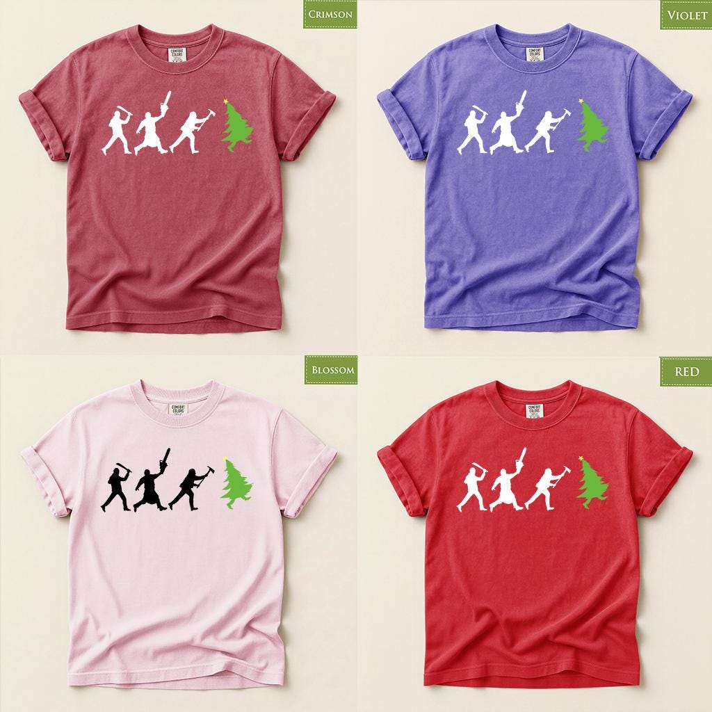 Comfort Colors® Christmas Tree Warrior Shirt, Funny Holiday Tee, Christmas Tree Graphic, Festive Winter Gift