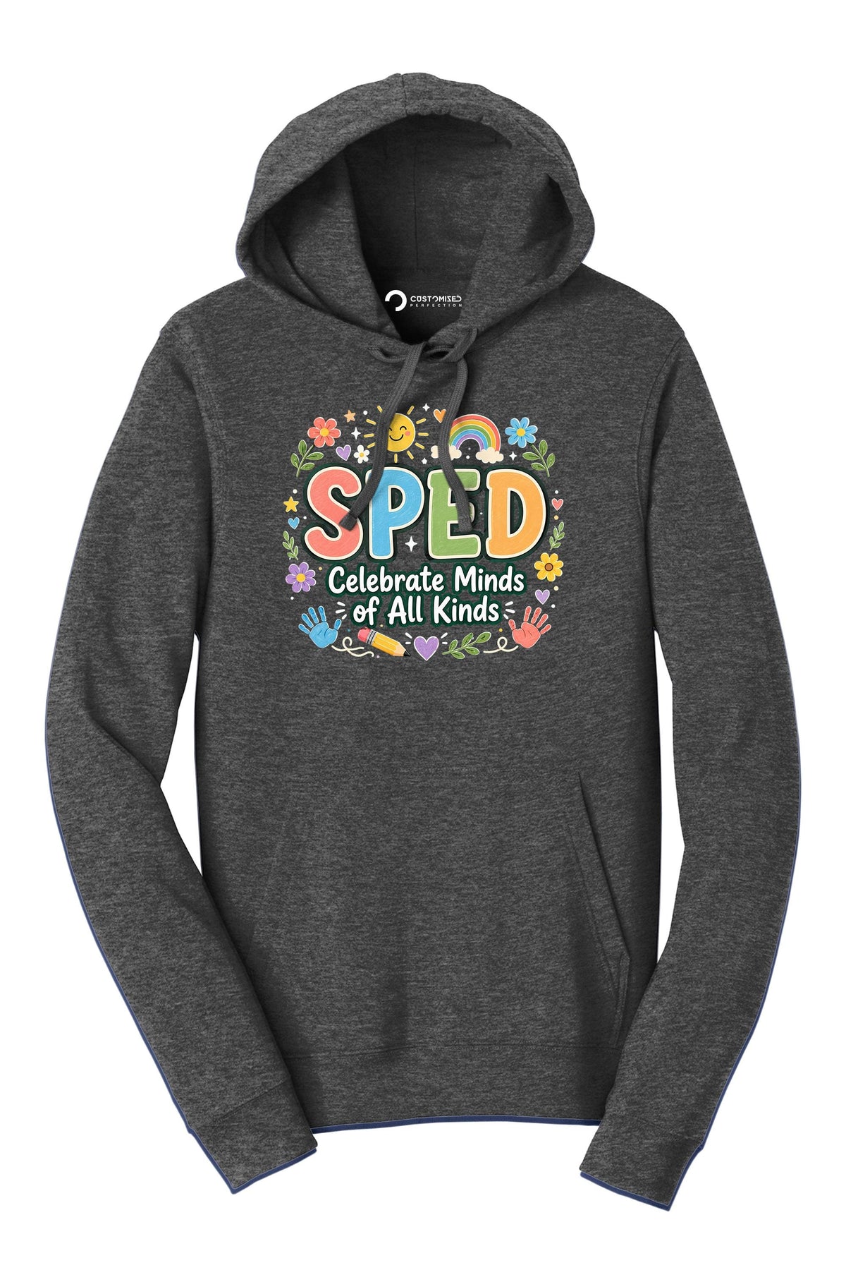 SPED Shirt | Celebrate Minds Retro Hoodie | Cute Special Education Gift