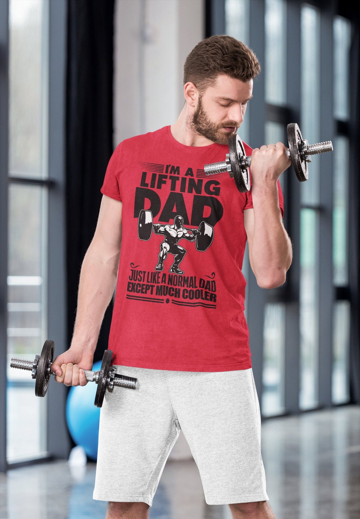 I'm A Lifting Dad Funny Shirt for Dads - Father's Day Workout Tee