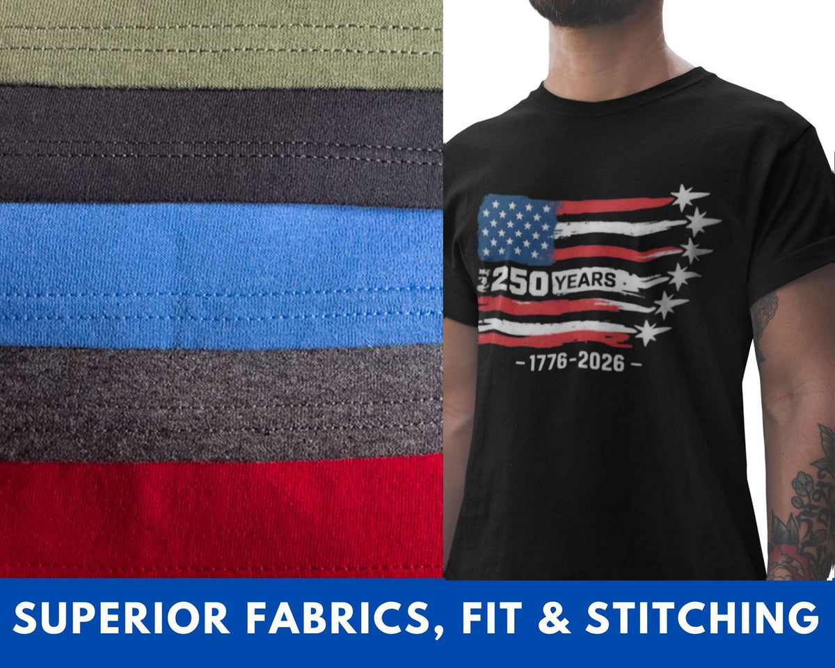 America 250th Anniversary Tee, Comfort Colors® July 4th Shirt, USA Pride