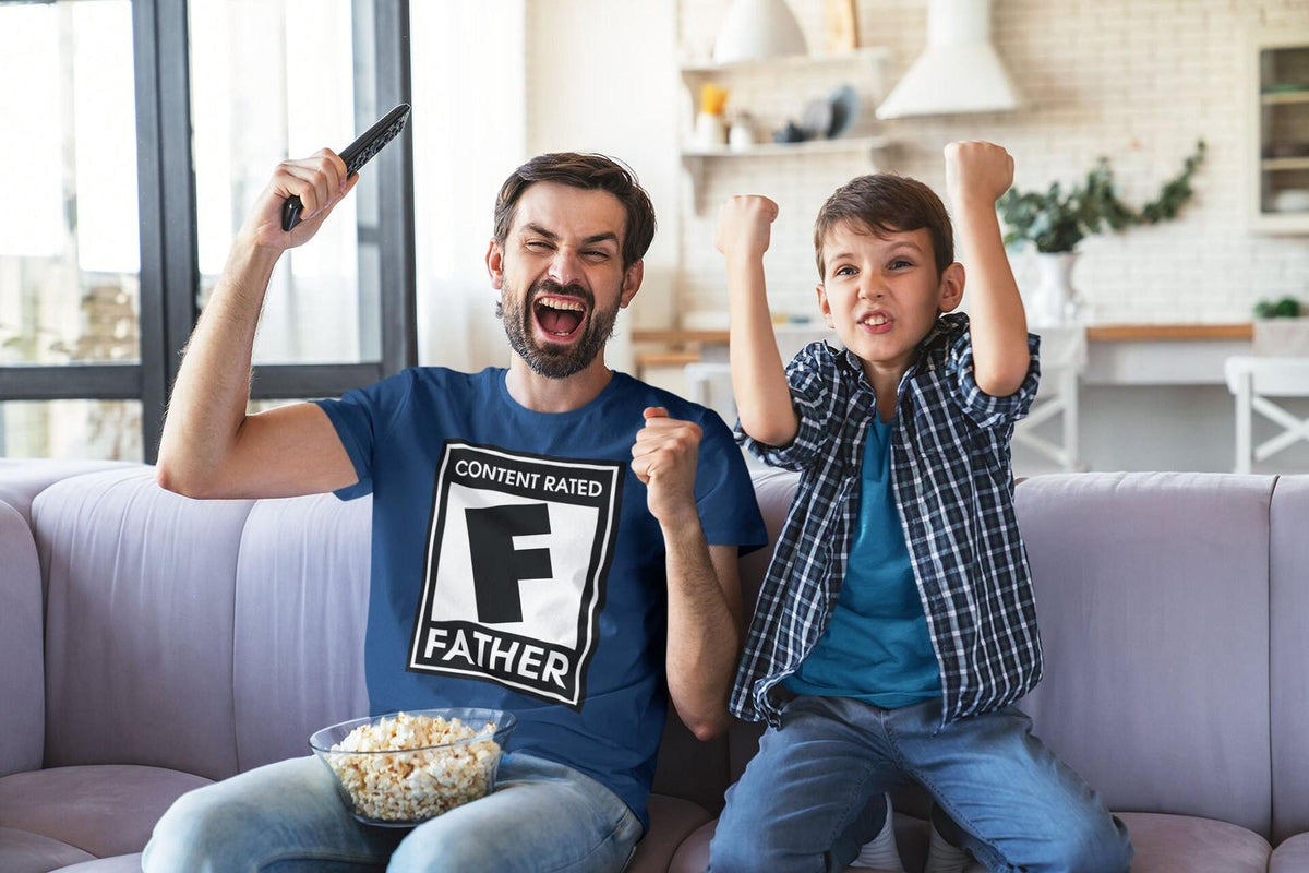 Shirt For Dad: Funny Content Rated F Tee (Father's Day Gift), Comfort Colors®