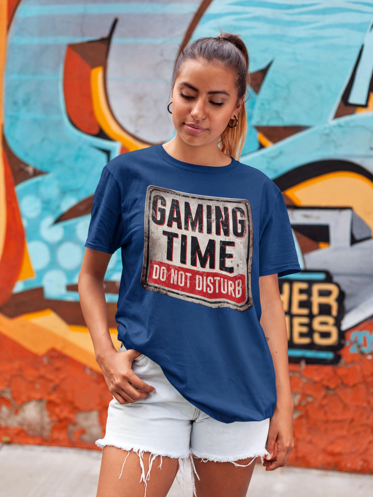 Comfort Colors® Funny Gaming T-Shirt, Do Not Disturb Warning Sign Tee, Top for Gamers