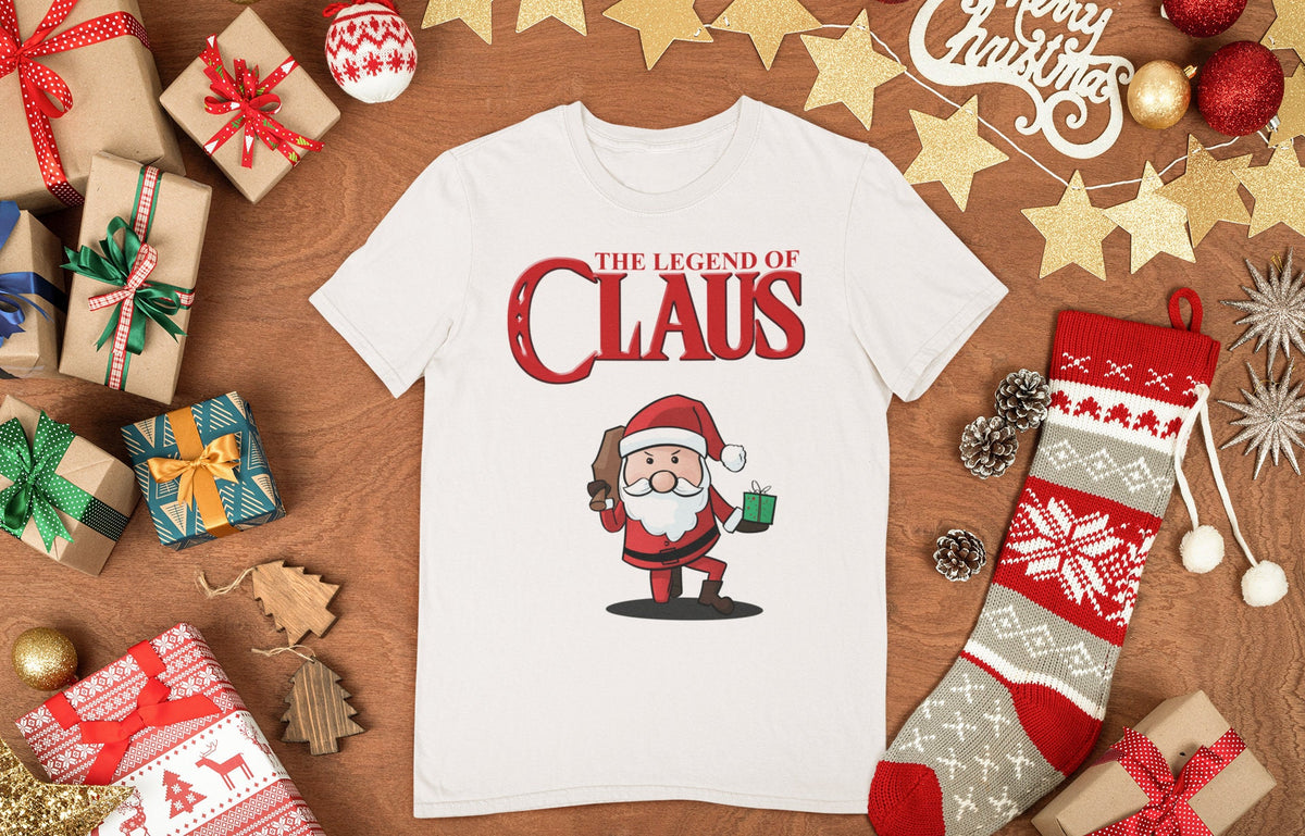 Funny Santa Claus Christmas Shirt for Men, Funny Christmas Gift for Men, Funny Santa Shirt, Xmas Family Shirt, Legend of Claus Mens T Shirt