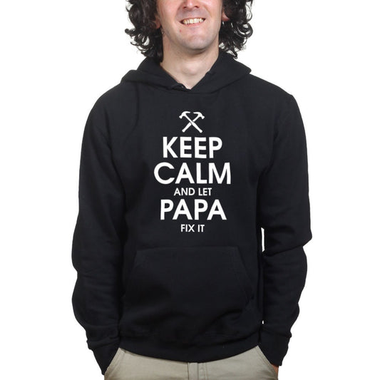 Keep Calm and Let Papa Fix it Father's Day Gift for Dad Hoodie - R431