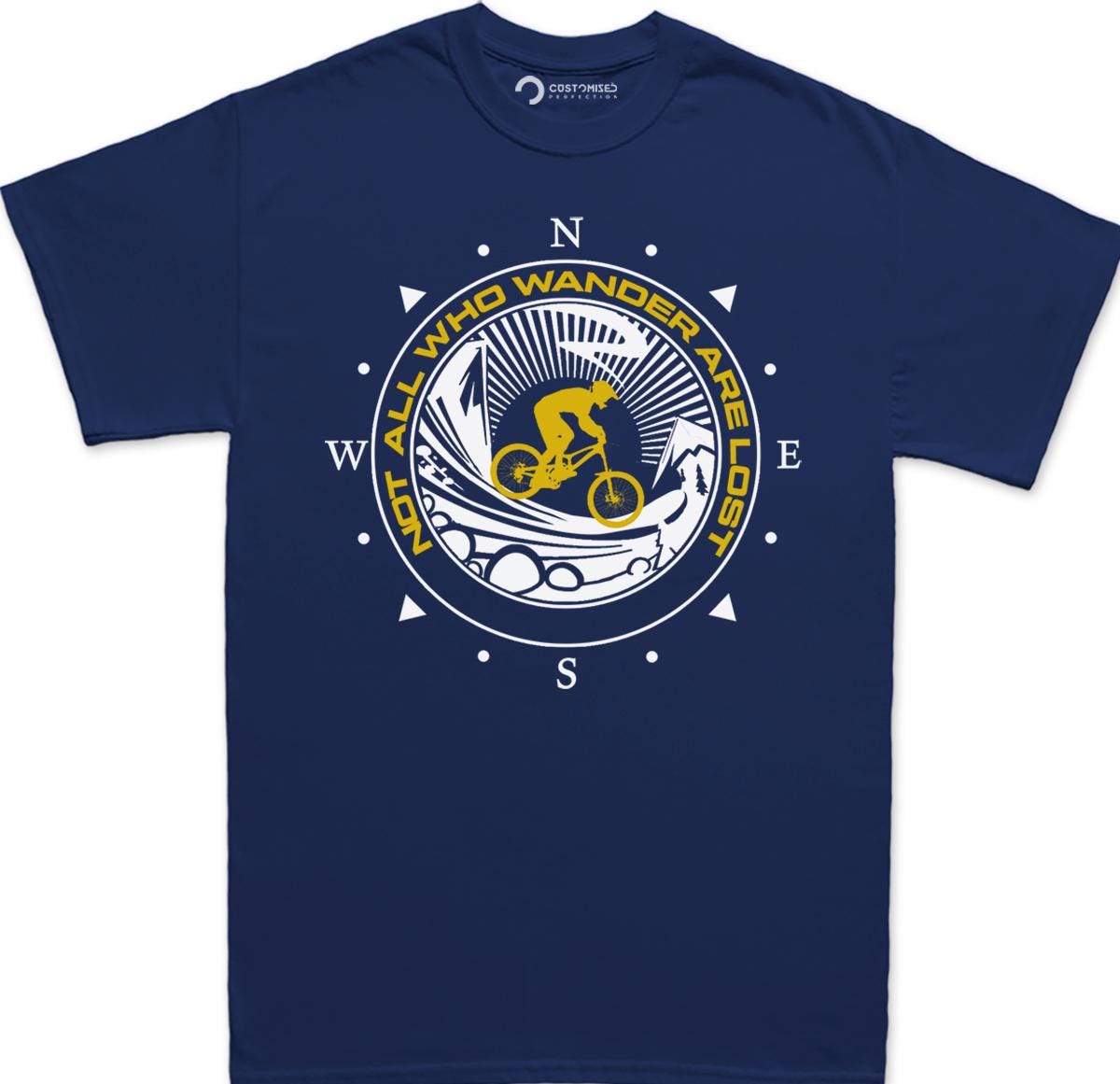 Cycling Shirt for Bikers | Mountain Biking, Not all Who Wander Are Lost Tee