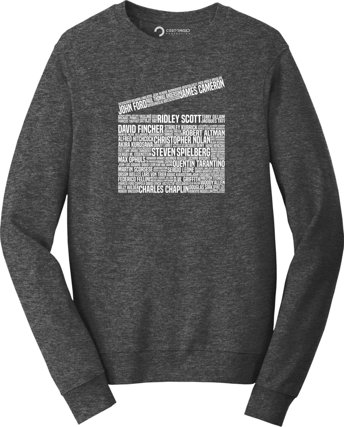 Movie Film Director Legends Clapperboard Tribute Sweatshirt, Movie Lover Gift, Film Student, Movie Buff, Custom Movie Sweater