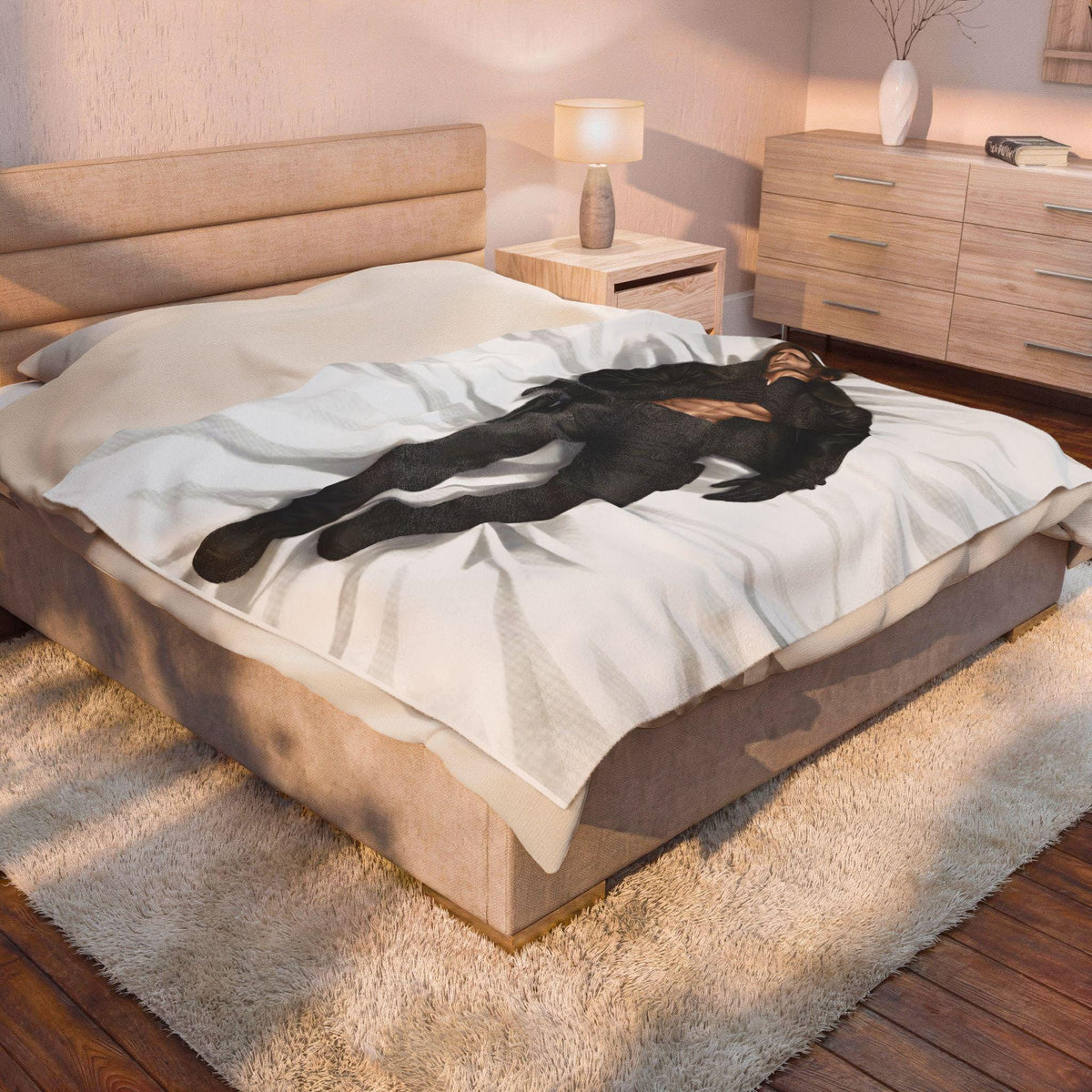 Leon Kennedy Resident Evil 9 Velveteen Plush Blanket, RE9 Game Fan Gift