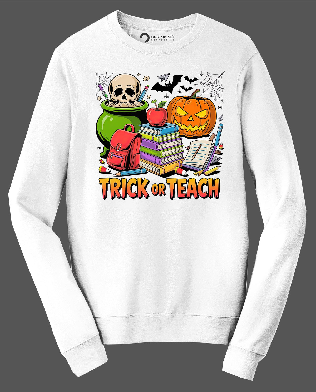 Trick Or Teach Shirt | Halloween Cauldron Hoodie | Funny Teacher Gift Idea T-shirt