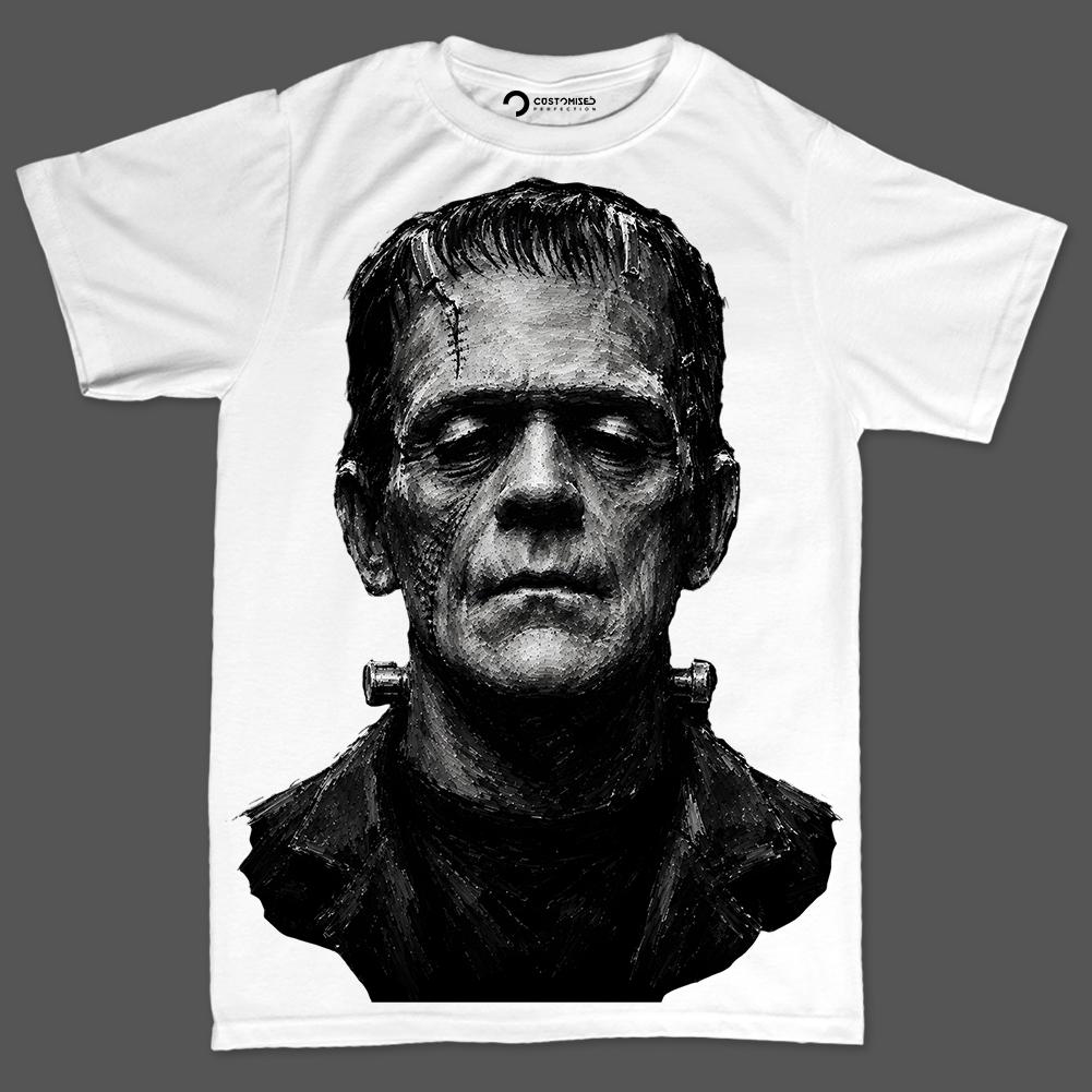 Comfort Colors® Frankenstein Monster Gothic Graphic Tee, Classic Horror Shirt, Halloween Spooky Gift
