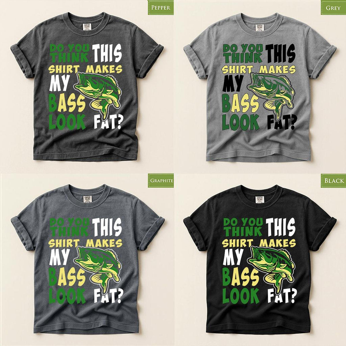Bass Fishing Shirt, Funny Fisherman Comfort Colors® Tshirt, Gift For Anglers