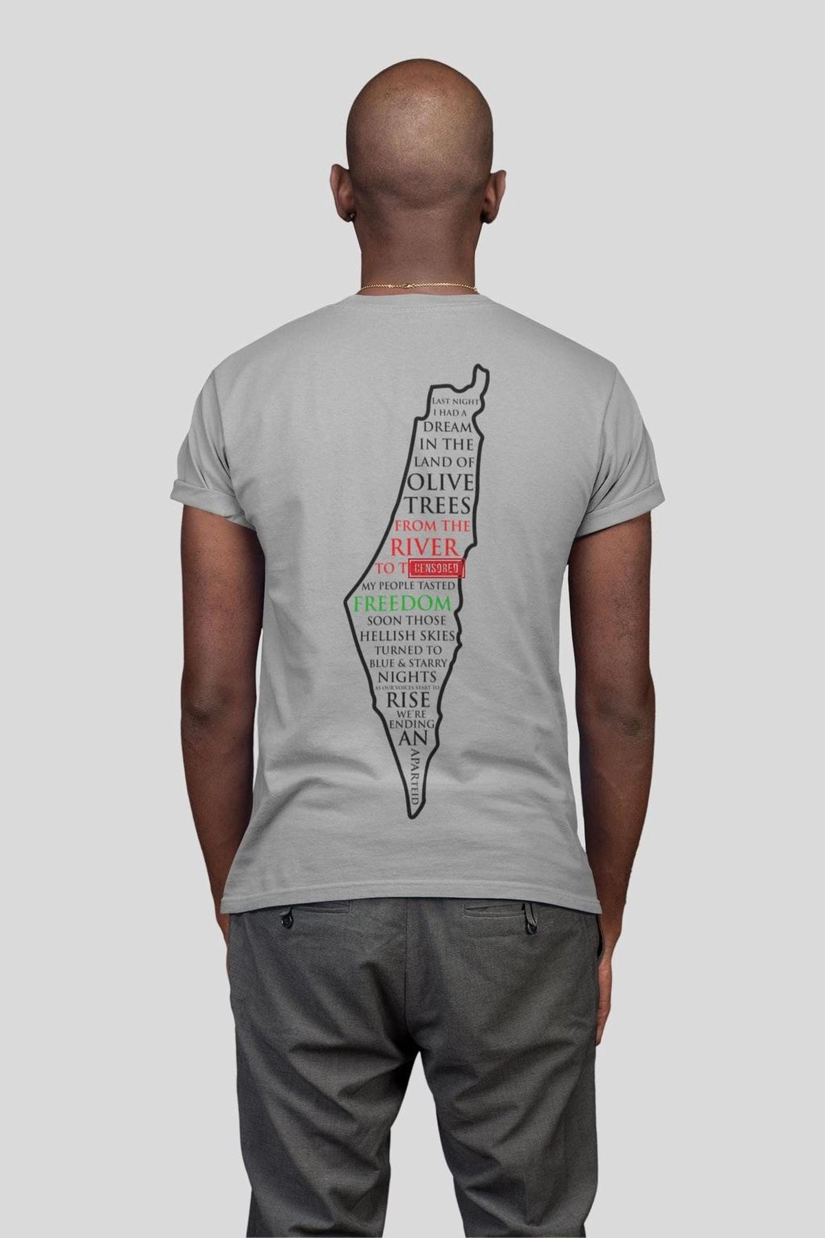 Last Night I Had A Dream Song T-shirt - Palestinian Gaza Support Tee