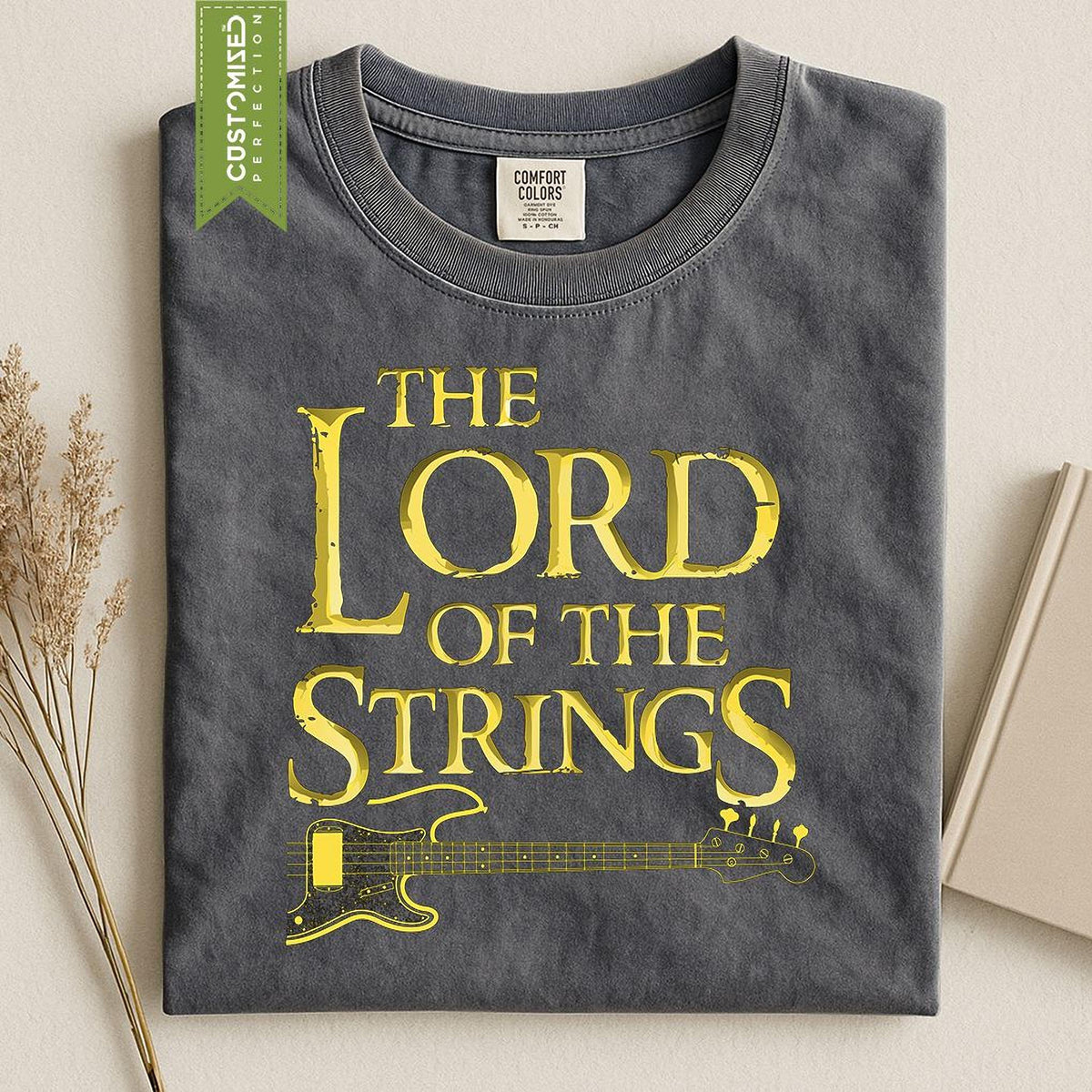Comfort Colors® Bass Player T shirt, Lord Of the Strings Bass Guitar Tee, Bassist Gift